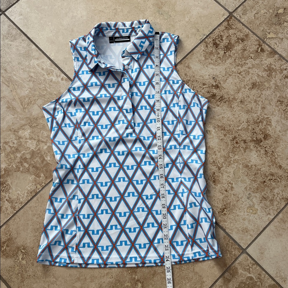 J. Lindeberg Geometric Pattern Sleeveless Top and Skirt M - Picture 11 of 13